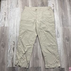 Columbia PFG Cargo Pants Mens Size 40x32 Khaki Fishing‎ Lightweight
